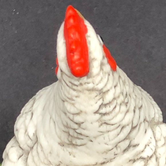 Andrea by Sadek FRENCH HEN ORNAMENT w/ 1991 Box Porcelain Bisque Hand-Painted - Picture 7 of 15